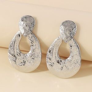 Vintage Geometric Drop Silver Earrings.NWT